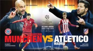 Live Skor Hasil Bayern Munchen vs Atletico Madrid 2 - 1